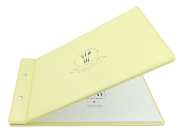 Logo trade business gifts image of: Menu cover 1083119