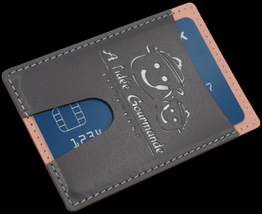 Logo trade business gifts image of: Credit card holder 544119