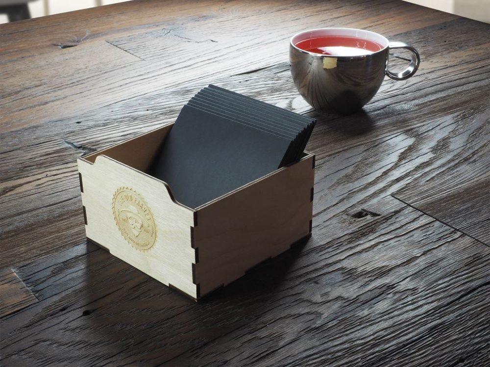 Logo trade promotional gift photo of: Coaster box 1206121