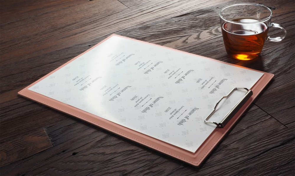 Logotrade advertising product image of: Clipboard menu 1028094