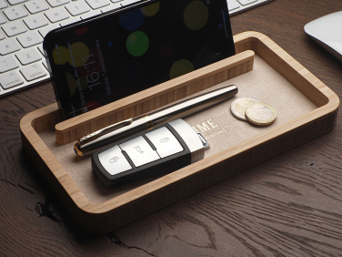 Logo trade business gift photo of: Wooden desk organiser 1850292