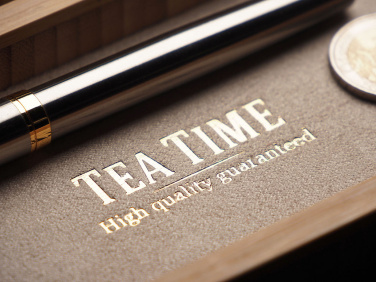 Logo trade promotional giveaway photo of: Wooden desk organiser 1850292