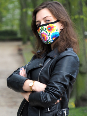 Logo trade business gift photo of: MARS cotton mask (size M) 1379165