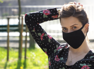 Logo trade corporate gift photo of: MARS cotton mask (size M) 1379165