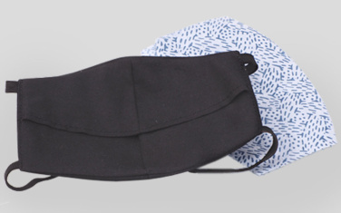 Logo trade promotional merchandise photo of: VENUS PRO cotton face mask with a pocket an HEPA filter 1378165