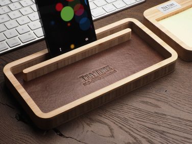 Logo trade advertising product photo of: Wooden desk organiser 1852292
