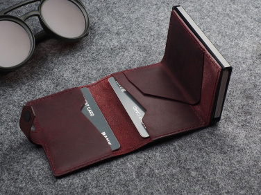 Logo trade promotional merchandise picture of: RFID wallet - Hunter Leather 2109284