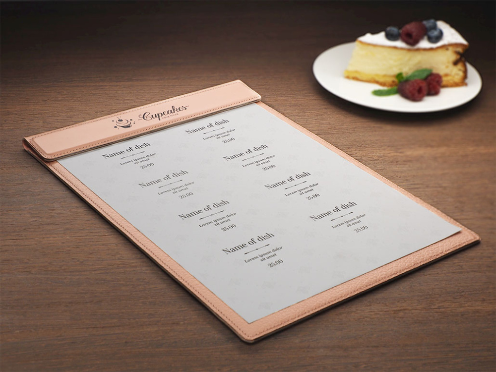 Logo trade promotional items picture of: Menu cover 1241281