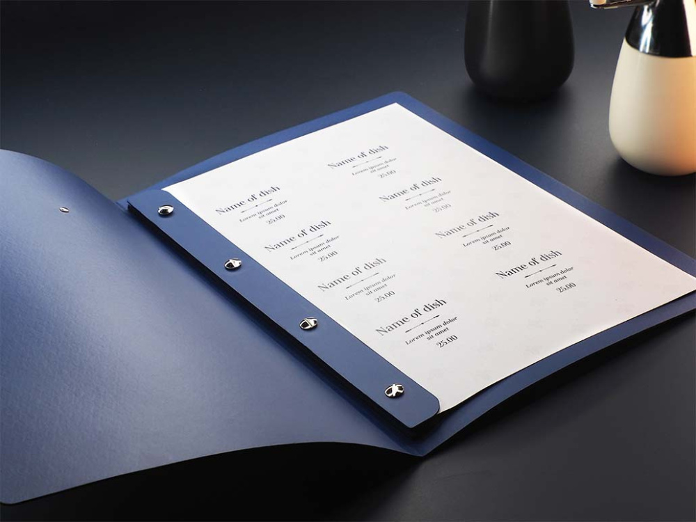 Logo trade promotional giveaway photo of: Menu cover 1619243