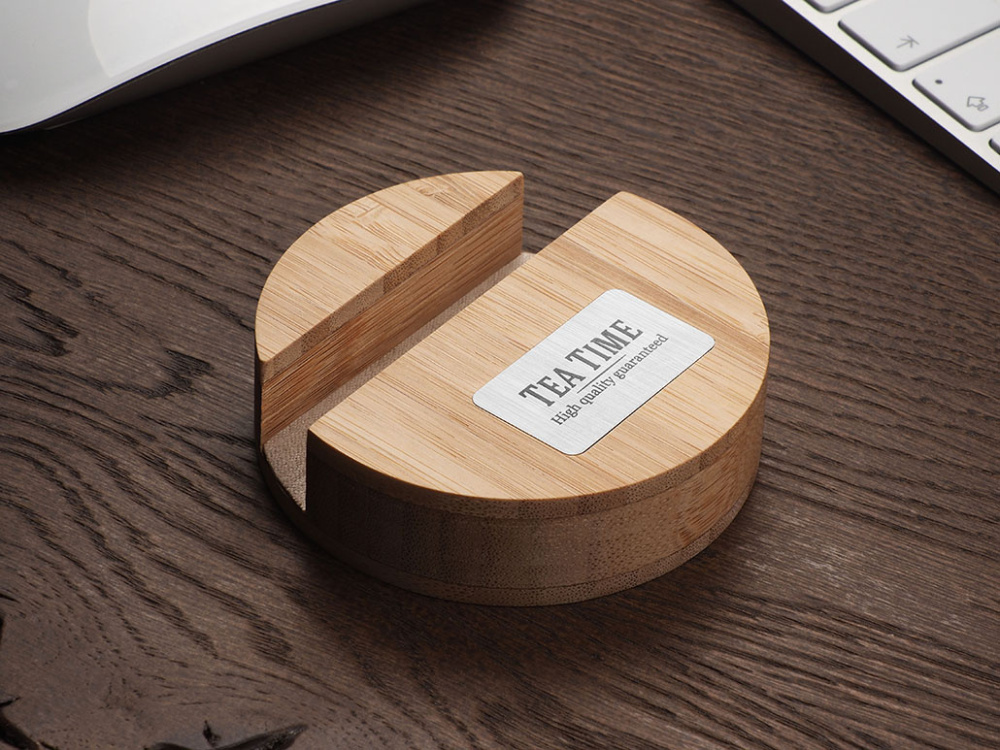 Logotrade promotional item image of: Wooden telephone stand 1833292