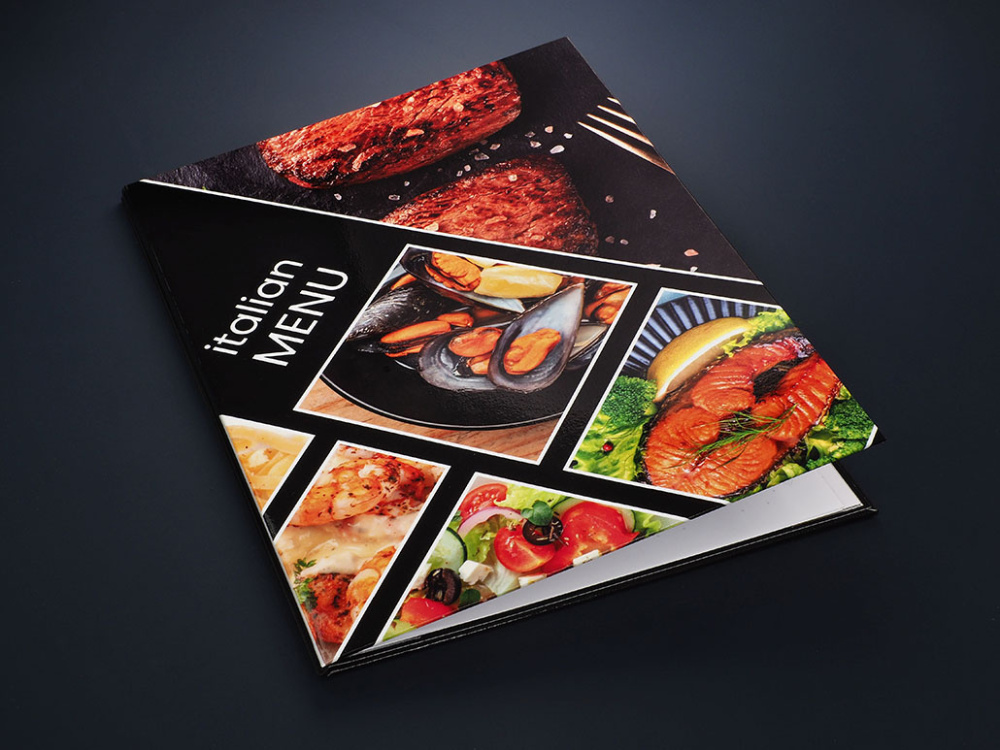 Logo trade promotional giveaways picture of: Menu cover 1823117