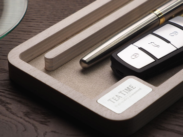 Logo trade advertising products image of: Wooden desk organiser 1818121