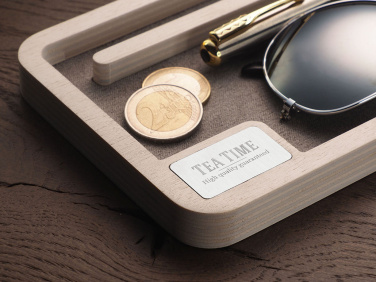 Logotrade promotional gift picture of: Wooden desk organiser 1818121