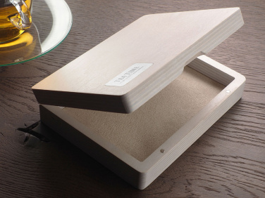 Logo trade promotional giveaways image of: Wooden box 1819121