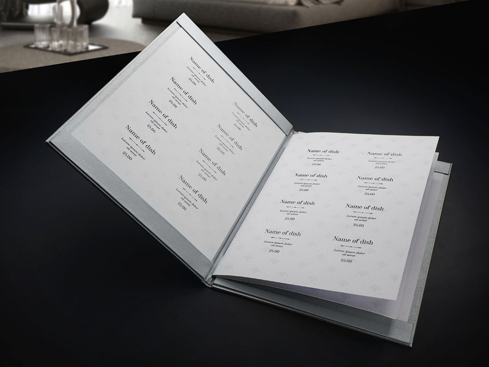 Logo trade corporate gift photo of: Menu cover 1679280