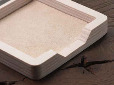 Logo trade promotional giveaways picture of: Wooden memo card box 1832121