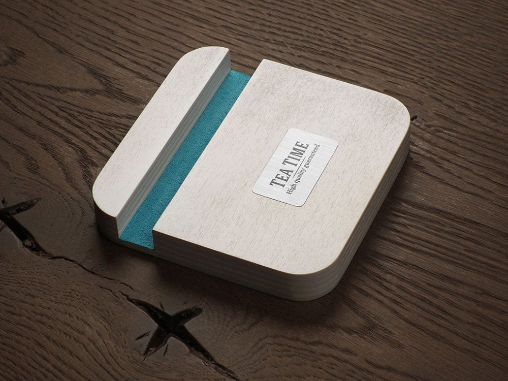 Logotrade promotional item image of: Wooden telephone stand 1847121