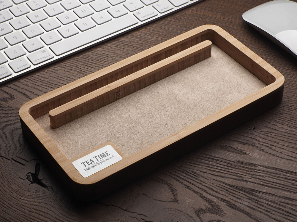 Logo trade promotional item photo of: Wooden desk organiser 1818292