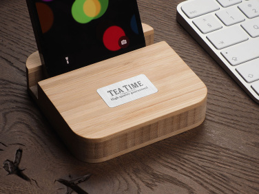 Logo trade corporate gifts image of: Wooden telephone stand 1847292