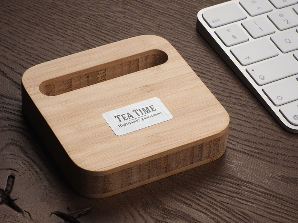 Logotrade corporate gift picture of: Wooden telephone stand 1848292