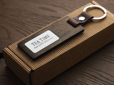 Logotrade promotional merchandise picture of: Wooden keyring 1853121