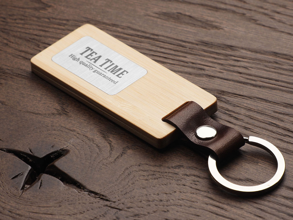 Logotrade promotional item image of: Wooden keyring 1853292