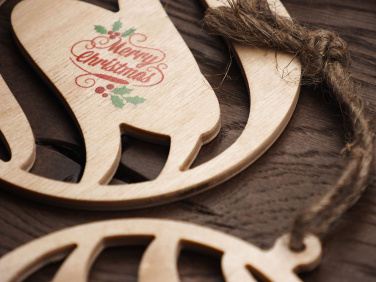 Logotrade business gift image of: Wooden Christmas Decoration 1856121