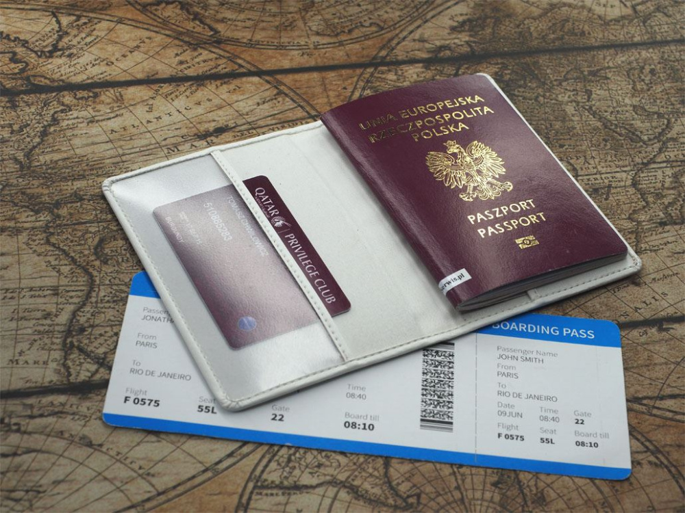 Logo trade advertising products picture of: Passport case 209119
