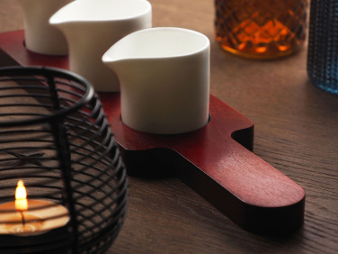 Logo trade advertising products picture of: Wooden 3 Shot Serving Board 1863121