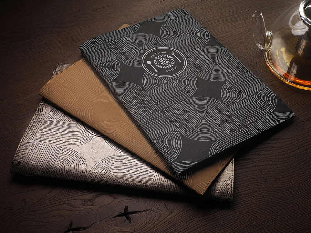 Logo trade business gifts image of: Menu cover Ambiente 1178299