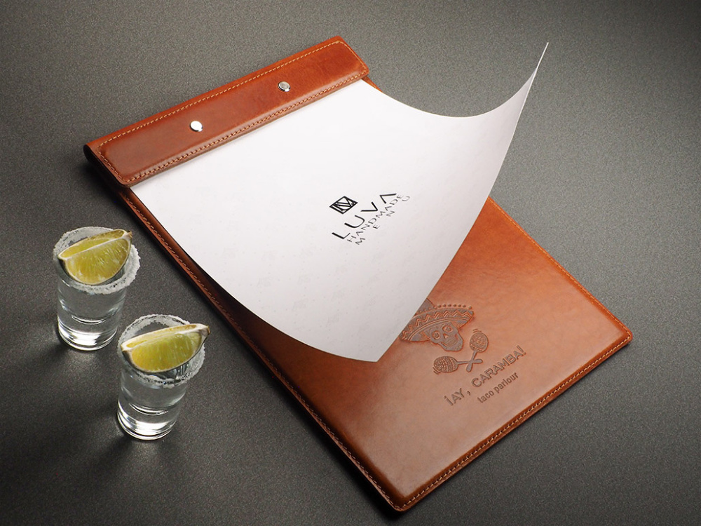 Logo trade advertising products picture of: Menu cover Armstrong 1116141