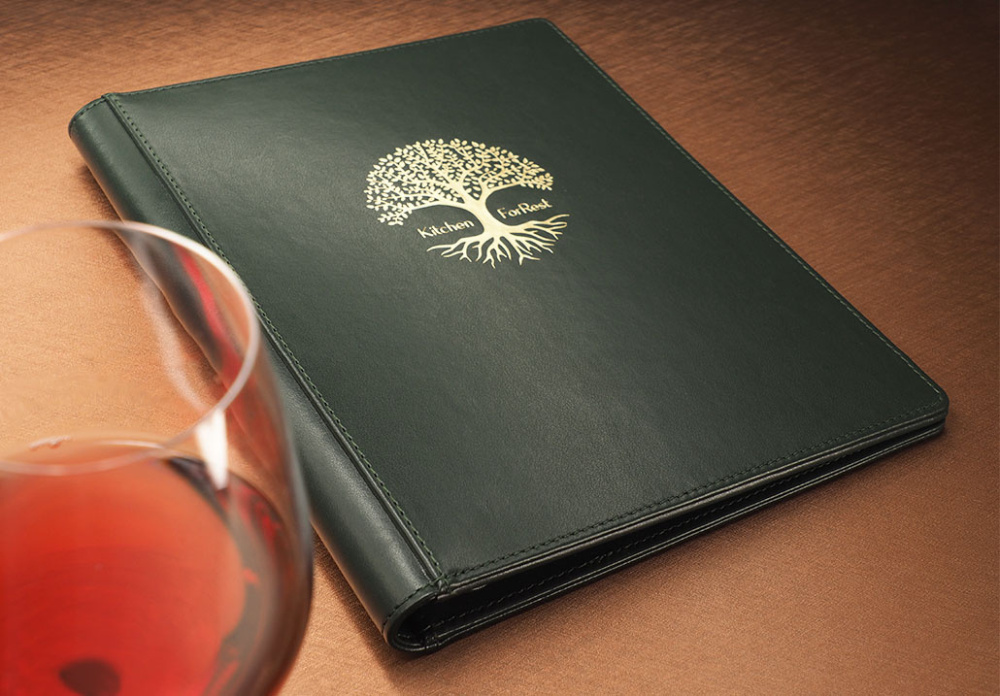 Logo trade promotional merchandise image of: Menu cover 1056119
