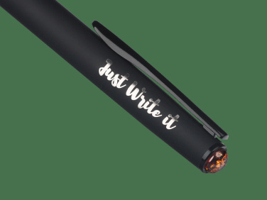 Logotrade promotional product picture of: Ball pen with AMBER stone 2070036