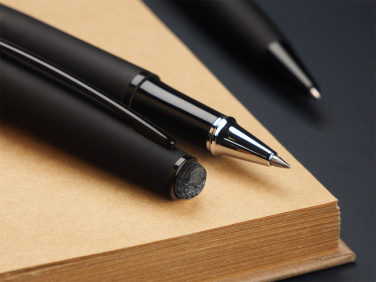 Logo trade promotional giveaway photo of: Pen set with coal 2094036