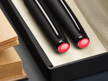 Logotrade corporate gift picture of: Coral stone Pen set 1285036