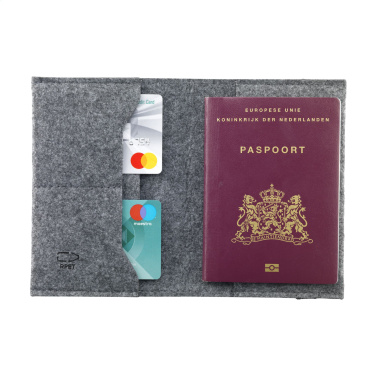 Logo trade advertising product photo of: Identify GRS RPET Felt passport holder
