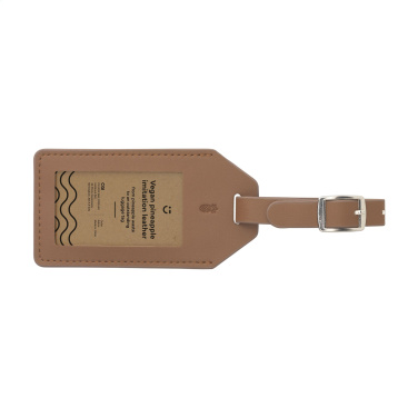 Logo trade advertising products image of: Vegan Pineapple Leather Luggage Tag