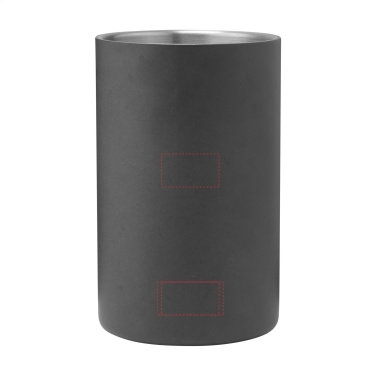 Logotrade promotional merchandise photo of: CoolSteel Black wine cooler