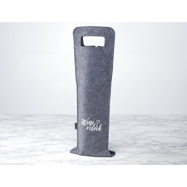 Logo trade promotional gifts image of: Wine Bag-to-Give GRS RPET