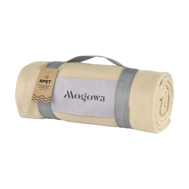 Logo trade advertising product photo of: SuperSoft RPET (180 g/m²) fleece blanket