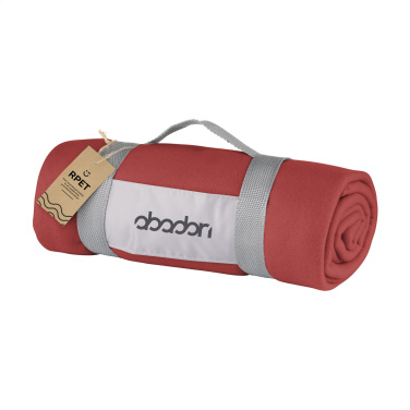 Logo trade promotional products image of: SuperSoft RPET (180 g/m²) fleece blanket