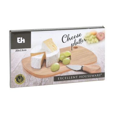 Logotrade promotional product picture of: Bamboo Cheese Platter 2-pcs