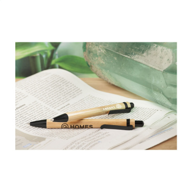 Logo trade corporate gift photo of: Boston Bamboo pen