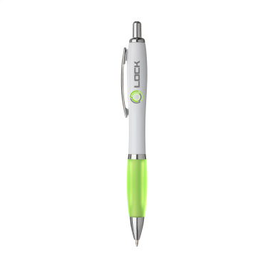 Logo trade promotional merchandise photo of: Athos White pen