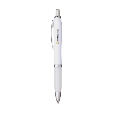 Logo trade promotional items image of: Athos Trans GRS Recycled ABS pen