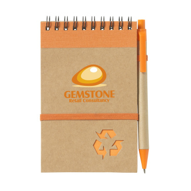 Logo trade promotional items image of: RecycleNote-M Paper notebook