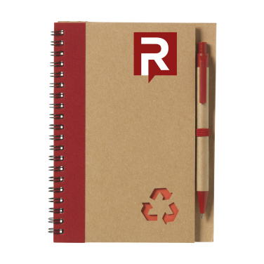 Logo trade promotional giveaway photo of: Recycle Note-L Paper notebook