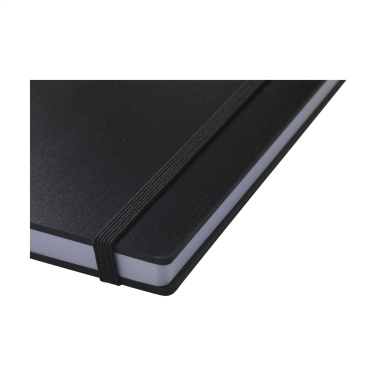 Logo trade business gifts image of: Bamboo Journal Naked Spine Paper Notebook Black A5