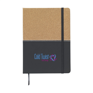 Logo trade promotional merchandise image of: Journal Cork Paper Notebook