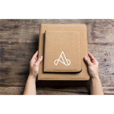 Logo trade corporate gifts image of: Eco Conference Cork A5 document folder